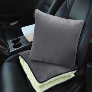 Tesla Camping Quilt and Pillow 2-in-1, Foldable Blanket for Model 3/Y/S/X/Cybertruck