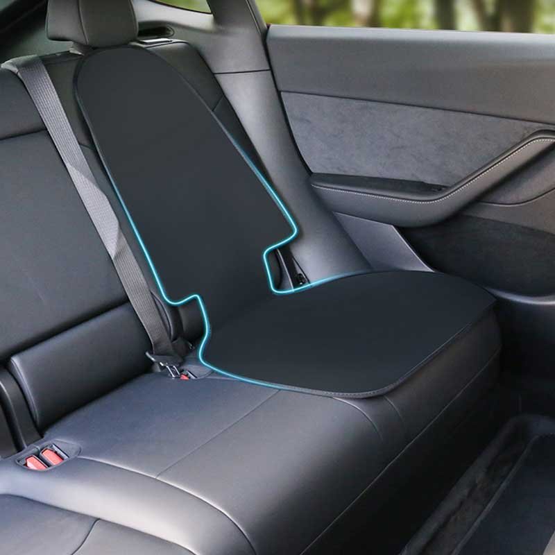 Tesla Model 3/Y Child Seat Protector Mat, Waterproof Anti-Slip Scratch Guard