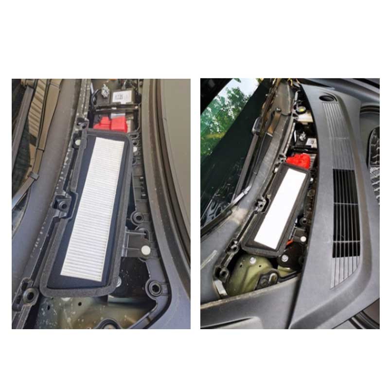 Tesla Model 3 Air Inlet Filter (2017-2020), Blocks Leaves and Debris, Tool-Free Fit