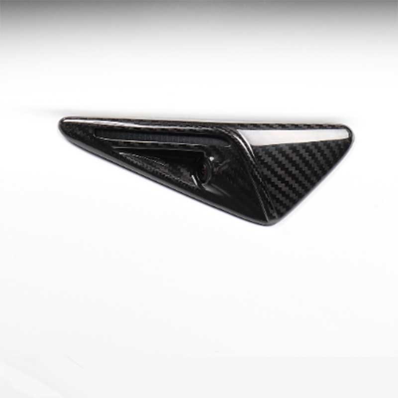 Tesla Model 3/Y/S/X Carbon Fiber Side Camera Covers, Scratch Protection (Set of 2)