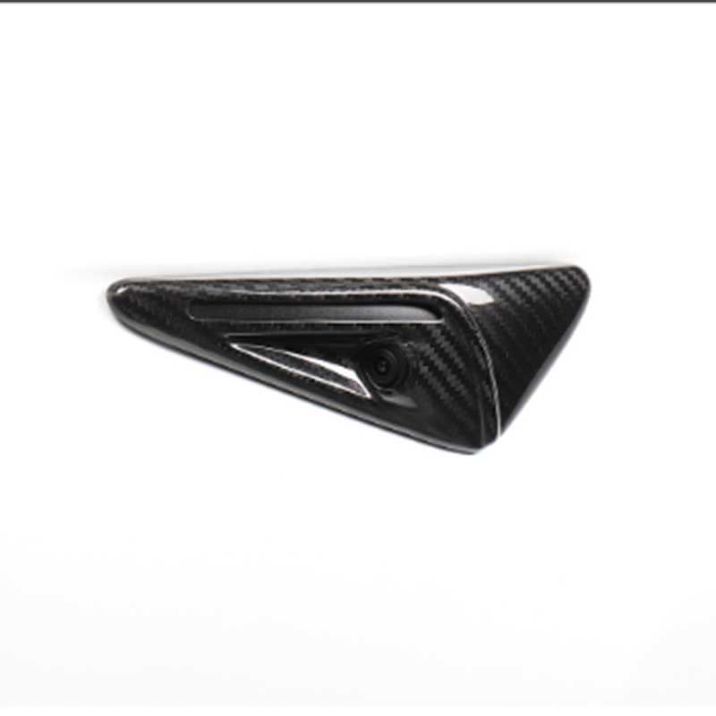Tesla Model 3/Y/S/X Carbon Fiber Side Camera Covers, Scratch Protection (Set of 2)