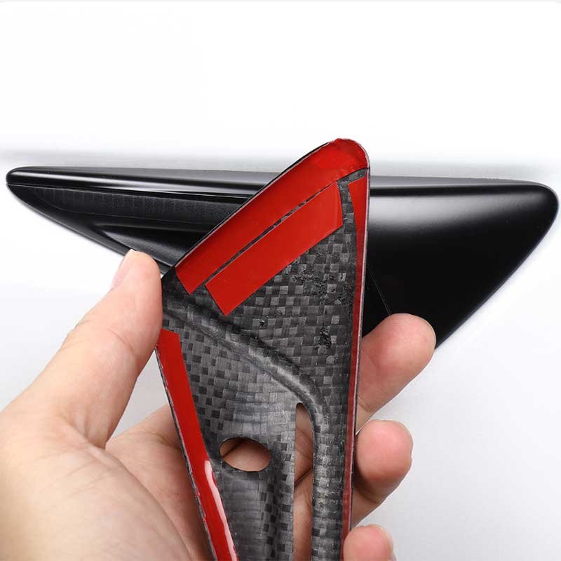 Tesla Model 3/Y/S/X Carbon Fiber Side Camera Covers, Scratch Protection (Set of 2)
