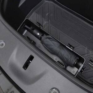 Tesla Model Y Frunk Umbrella Holder, Front Trunk Storage Box with Removable Hooks