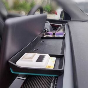 Tesla Model 3/Y Hidden Dashboard Storage Box, Tissue & ETC Holder Organizer