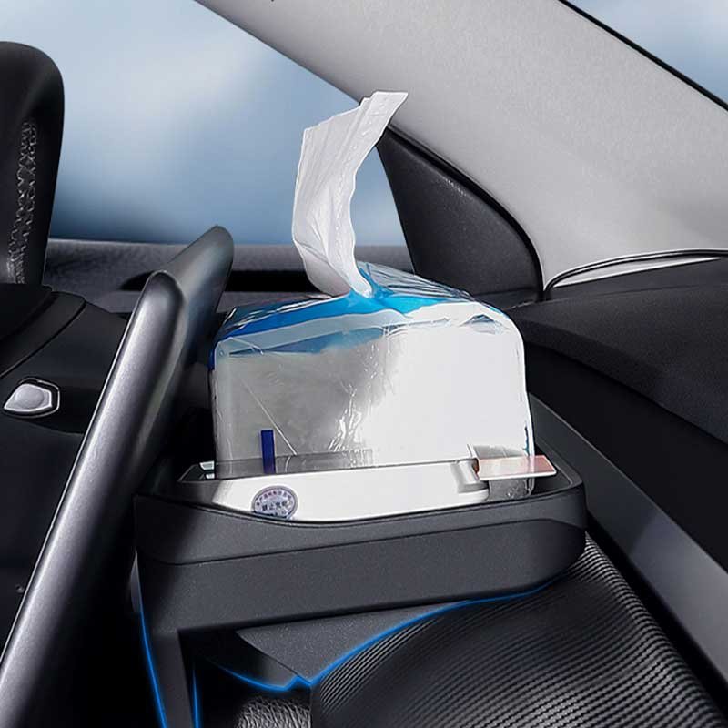 Tesla Model 3/Y Hidden Dashboard Storage Box, Tissue & ETC Holder Organizer