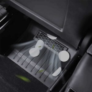 Tesla Model Y Under-Seat Air Vent Protection Covers, Rear Outlet Guards Set of 2 (2021-2025)