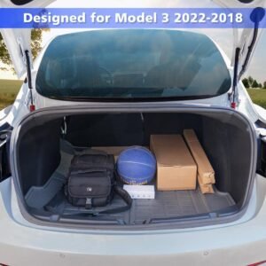 Tesla Model 3 Rear Trunk Cargo Mat 2021-2023, All-Weather Silver Liner