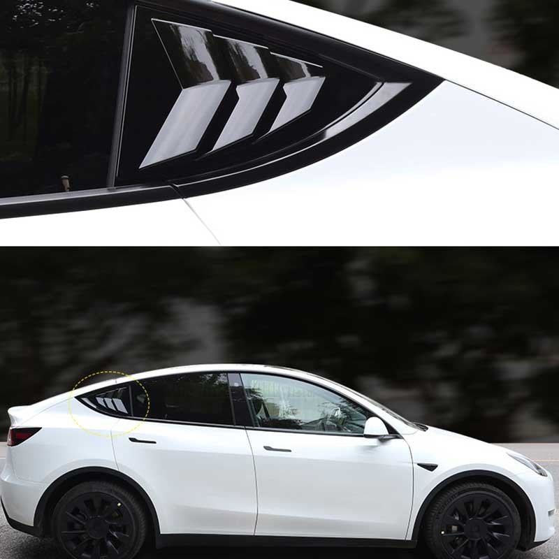 Tesla Model Y Window Cover Protector, Sporty ABS Glass Shutters (2020-2025, Not Juniper)
