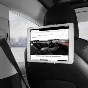 Tesla Model 3/Y Seat Back Phone & Tablet Holder, Stretchable 360 Mount for Rear Passengers