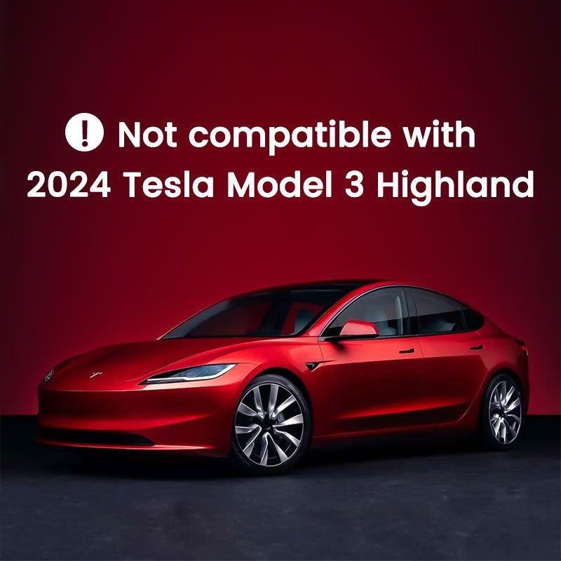 Tesla Model 3 C-Pillar Rear Window Triangle Covers, Sporty Boomerang Trim 2021-2025 (Not Highland)