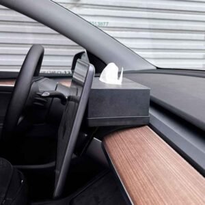 Tesla Model 3/Y Hidden Dashboard Storage Compartment, Magnetic Behind-Screen Organizer