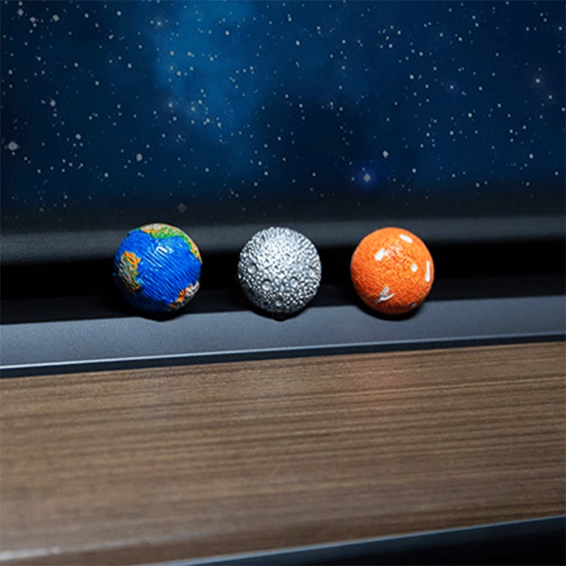 Tesla Model S/3/X/Y Air Vent Air Freshener, Planet Ornament Set of 5 (Cybertruck)