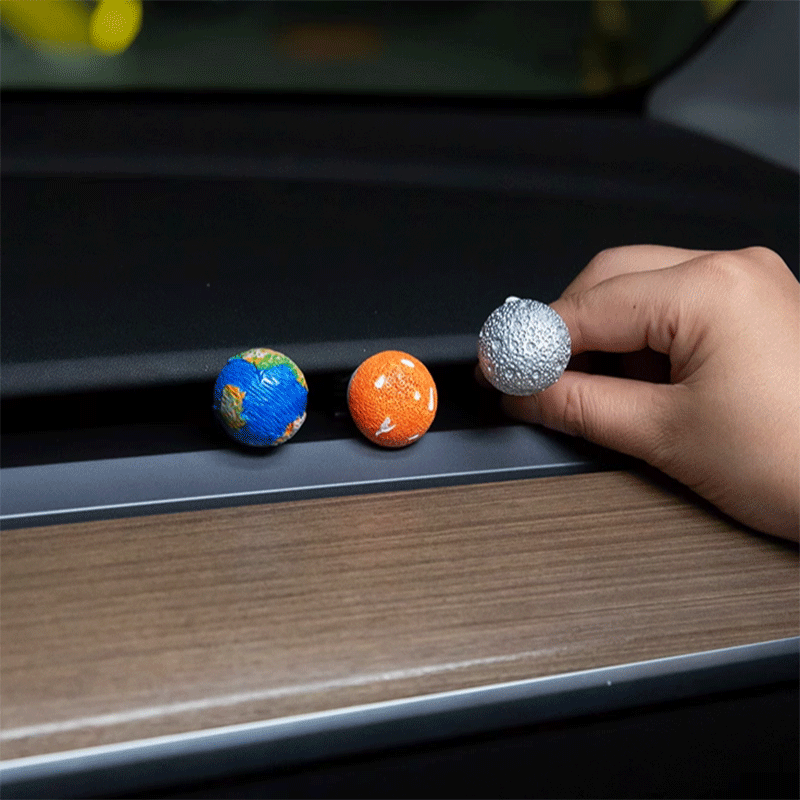 Tesla Model S/3/X/Y Air Vent Air Freshener, Planet Ornament Set of 5 (Cybertruck)