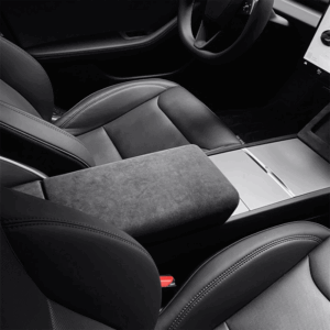 Tesla Model 3 Highland & Model Y Juniper Alcantara Armrest Cover, Scratch & Spill Protection