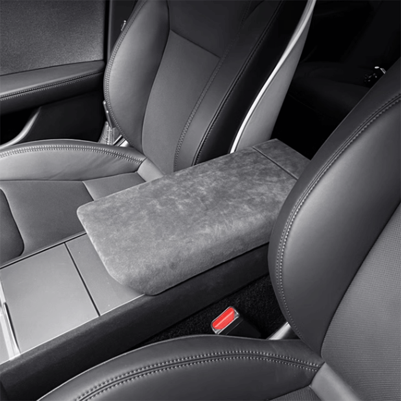 Tesla Model 3 Highland & Model Y Juniper Alcantara Armrest Cover, Scratch & Spill Protection