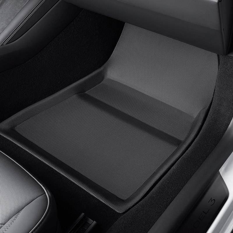 Tesla Model 3 Highland Floor Mats 2024-2026, All-Weather XPE, Custom Full Coverage (Performance)