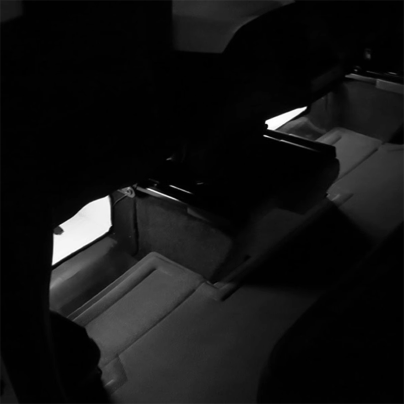 Tesla Model Y Rear Footwell Ambient Lighting, 7-Color LED Set of 2 (2020-2024)