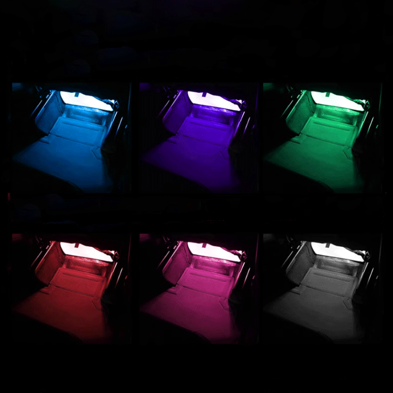 Tesla Model Y Rear Footwell Ambient Lighting, 7-Color LED Set of 2 (2020-2024)