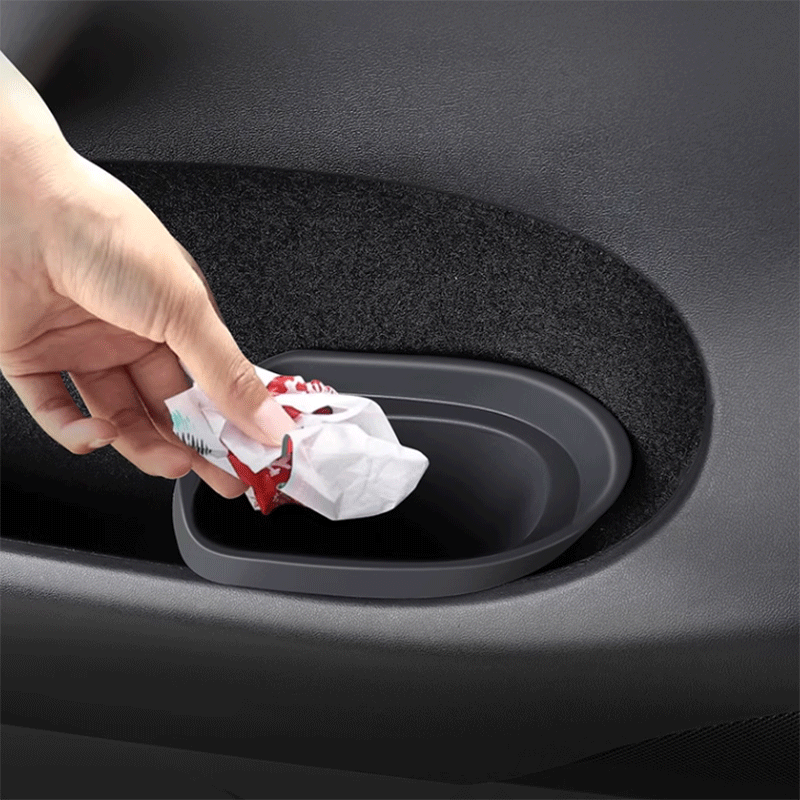 Tesla Model 3/Y Door Panel Storage Organizer, Doubles as Hidden Trash Bin