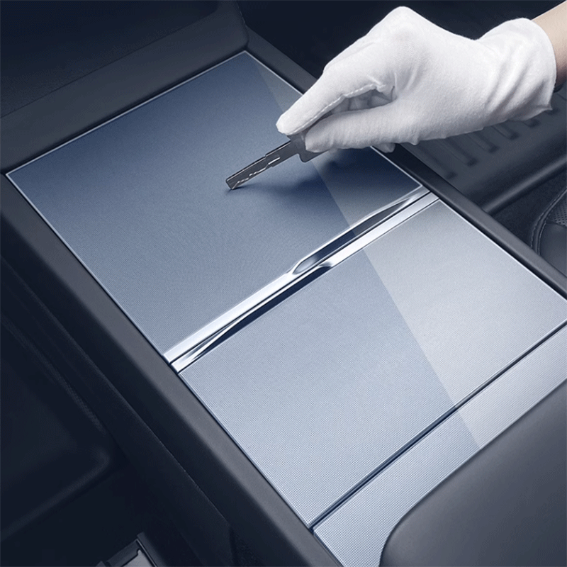 Tesla Model 3 Highland & Model Y Juniper Center Console Protective Film, Clear Anti-Scratch Cover
