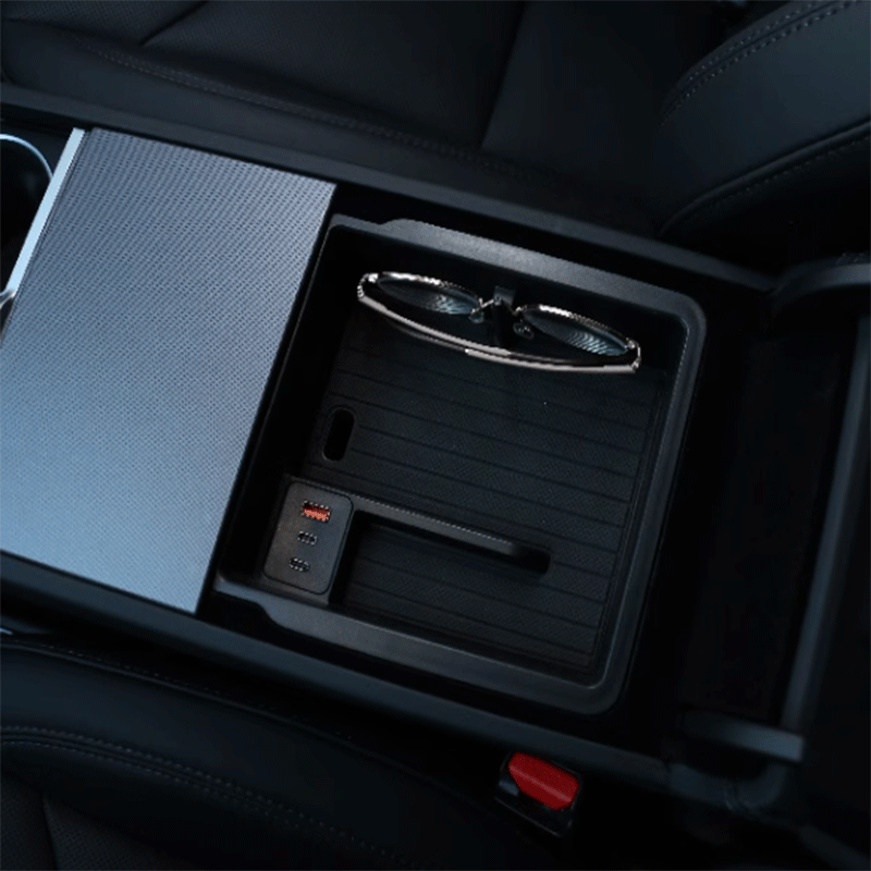 Tesla Model 3 Highland & Model Y Juniper Center Console USB Expansion Dock and Storage Organizer