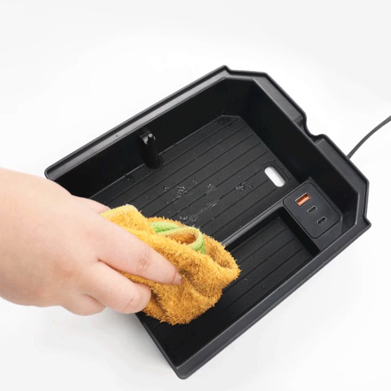 Tesla Model 3 Highland & Model Y Juniper Center Console USB Expansion Dock and Storage Organizer