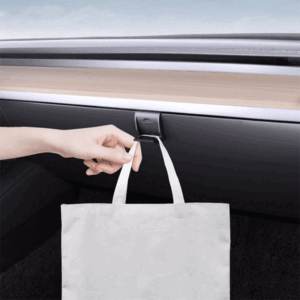 Tesla Model Y Glove Box Hidden Hook 2022-2025, Folding Bag Holder Set of 2