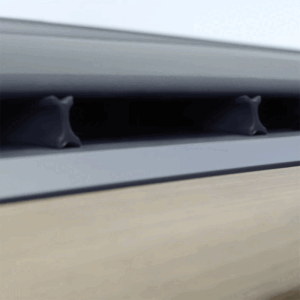 Tesla Model Y/3 Dashboard Air Vent Deflector Strips, Silicone Airflow Guide (Set of 2)