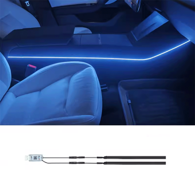 Tesla Model 3 Highland & Model Y Juniper Smart Ambient Lighting, App-Controlled Music-Sync RGB Strip