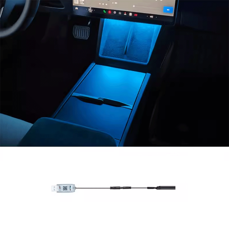 Tesla Model 3 Highland & Model Y Juniper Smart Ambient Lighting, App-Controlled Music-Sync RGB Strip