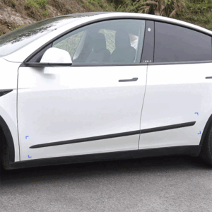 Tesla Model Y Door Sill Skirt Protector Kit, Anti-Scratch Lower Panel Trim (2020-2025)