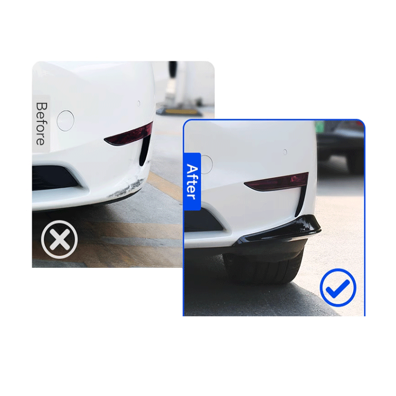Tesla Model Y Front Bumper Corner Protectors, ABS Anti-Scratch Guards 2020-2025 (Set of 2)