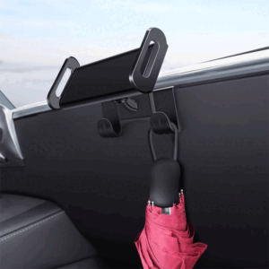 Tesla Model 3/Y Glove Box Phone Holder with Detachable Hook, Anti-Slip Adjustable Mount