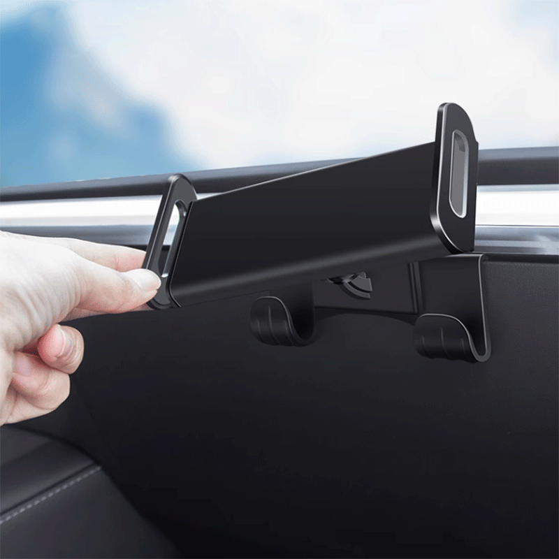 Tesla Model 3/Y Glove Box Phone Holder with Detachable Hook, Anti-Slip Adjustable Mount