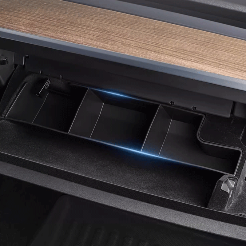 Tesla Model Y Glove Box Divider Organizer, TPE Storage Insert (2021-2025)