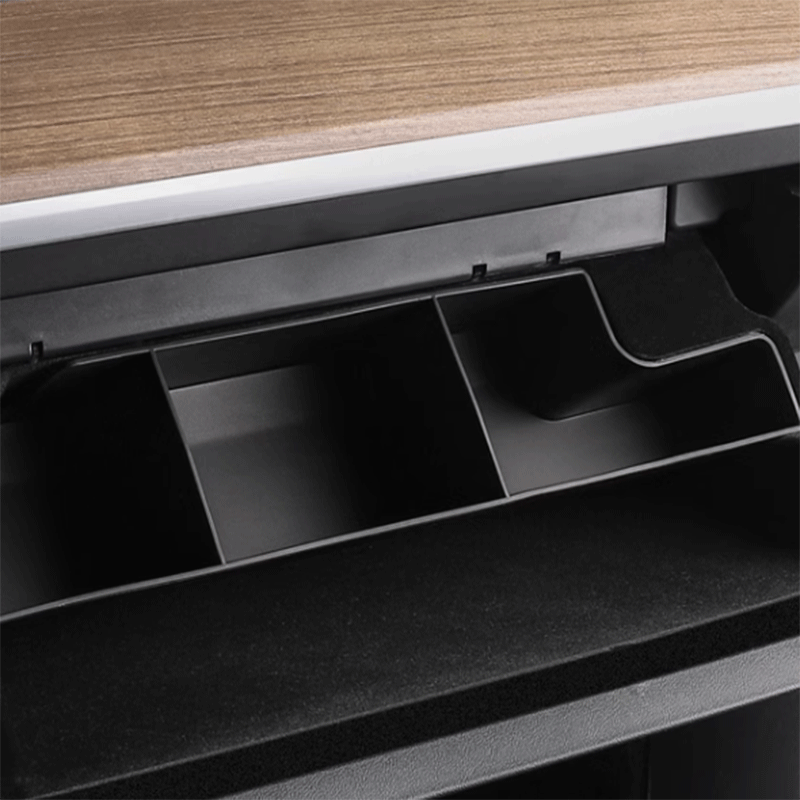 Tesla Model Y Glove Box Divider Organizer, TPE Storage Insert (2021-2025)