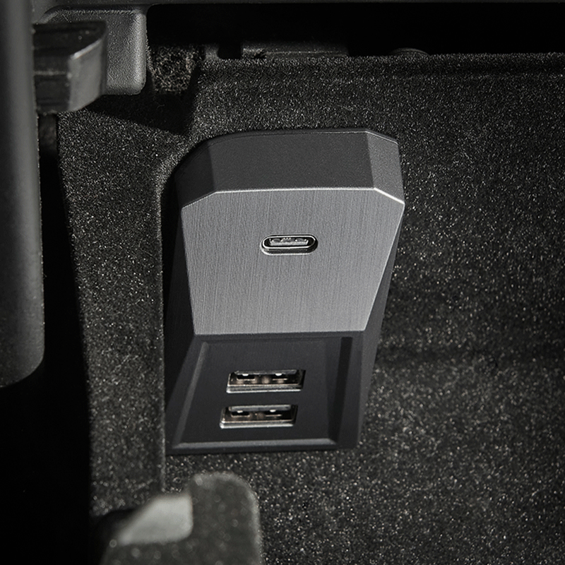 Tesla Model 3/Y Glovebox USB Hub, 4-Port Data Expansion Dock (2021-2025)