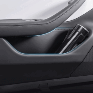 Tesla Model Y Door Side Storage Organizer, Leather Pocket Bags to Cut Cabin Clutter (2020-2024)