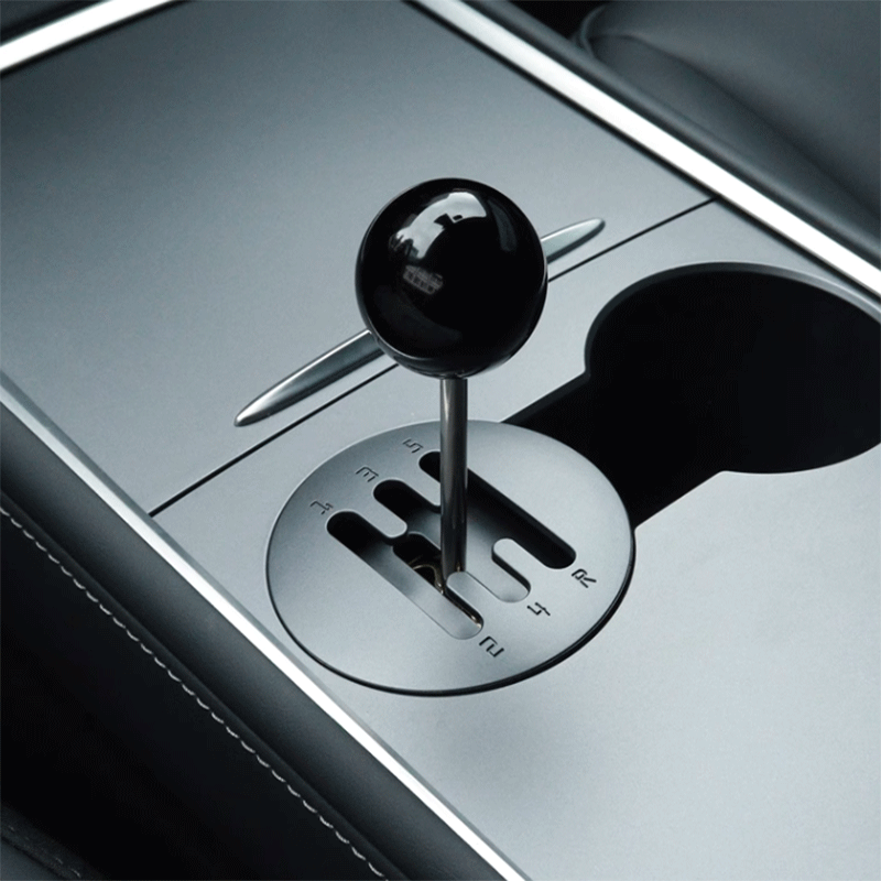 Tesla Model 3/Y Manual Gear Shifter Simulator, Fidget Cup Holder Shift Lever