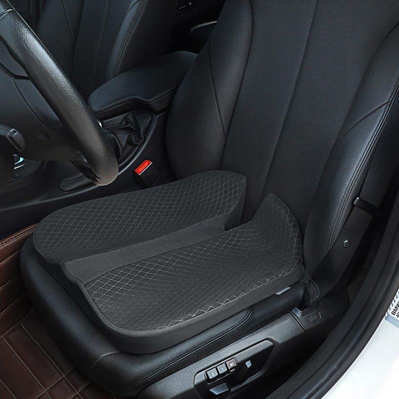 Tesla Model 3/Y/S/X Seat Cushion, Memory Foam Support for Long Drives, Raises Height