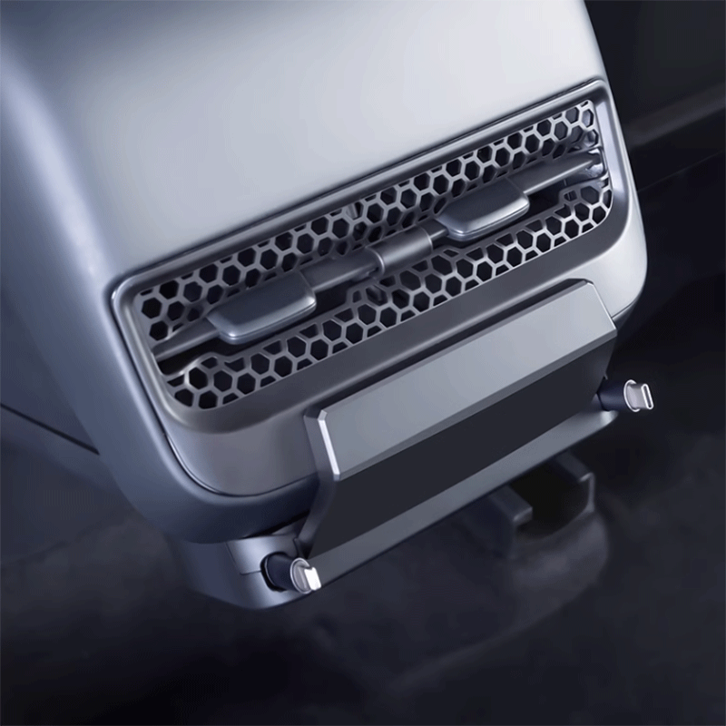 Tesla Model 3/Y Rear Air Vent Expansion Dock, USB Charging Ports, OEM Color Match (No Highland)