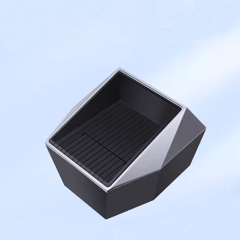 Tesla Model Y Rear Seat Storage Organizer, Double-Layer Bin with Built-In Trash (2020-2025)