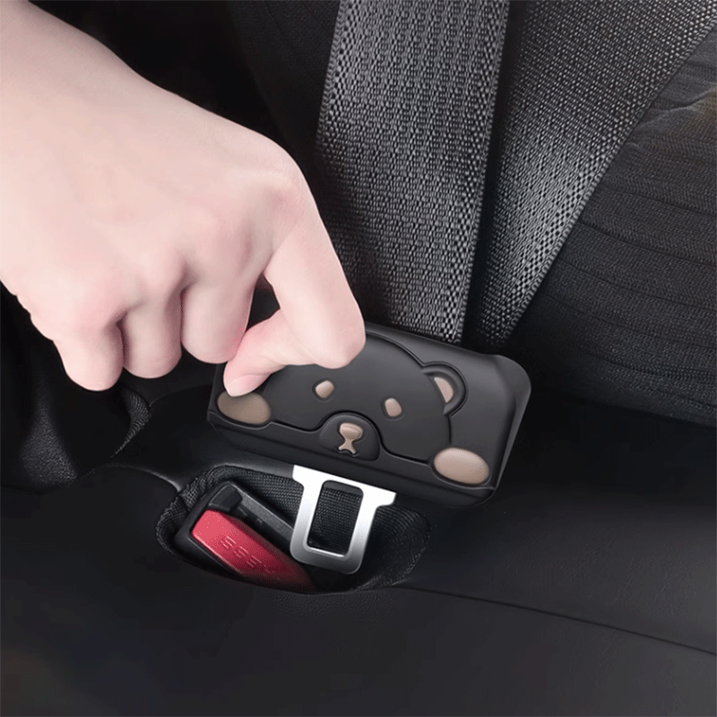 Tesla Model 3/Y Seat Belt Buckle Cover Set of 5, Silicone Anti-Scratch Anti-Rattle