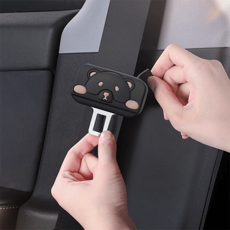 Tesla Model 3/Y Seat Belt Buckle Cover Set of 5, Silicone Anti-Scratch Anti-Rattle