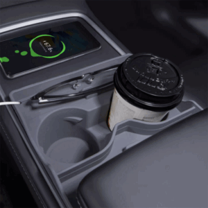 Tesla Model 3/Y Center Console Cup Holder with Storage Box, USB Slots (2021-2024)