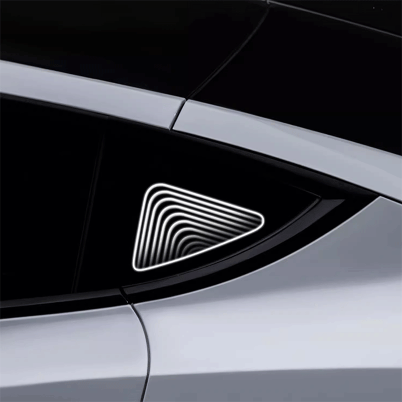 Tesla Model Y Triangle Window Ambient Light, Auto-On Approach Lighting Set of 2 (2021-2025)