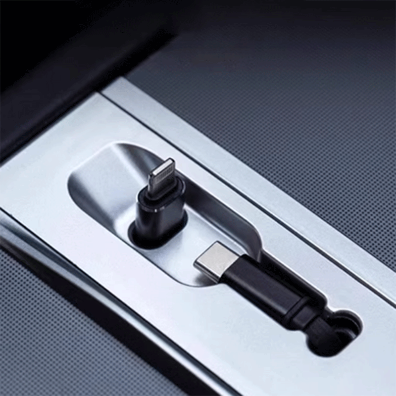 Tesla Model 3 Highland / Model Y Juniper USB Hub, 3-Port Fast-Charge Center Console Dock