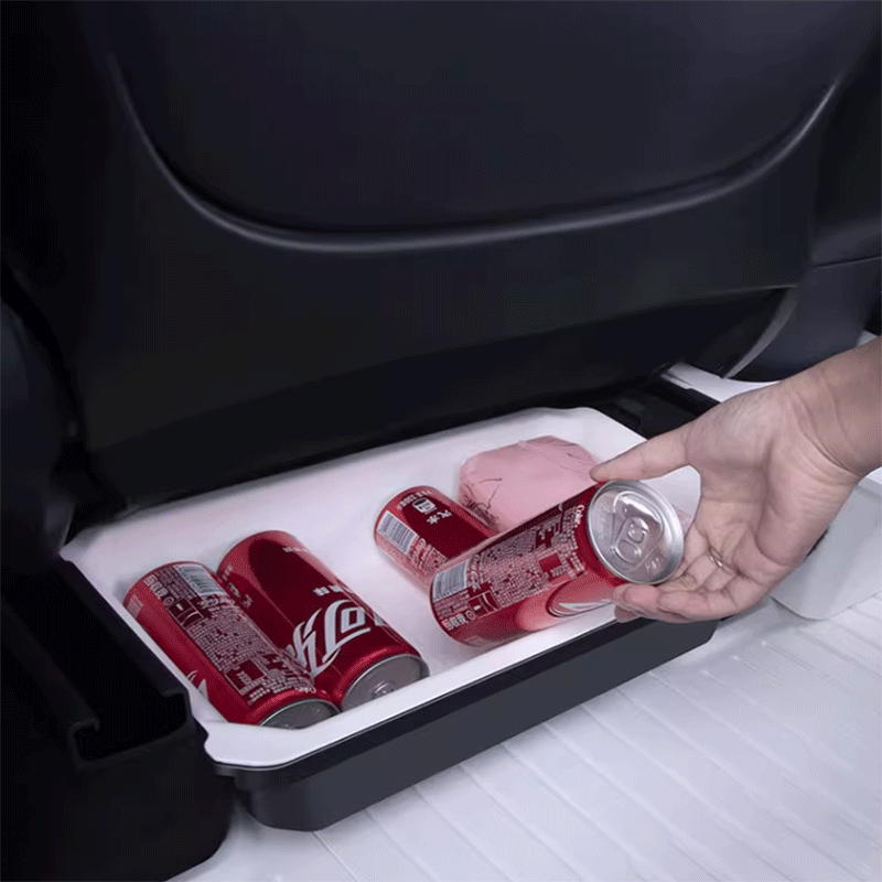 Tesla Model Y Under-Seat Storage Organizer, Double-Layer Hidden Box 2020-2025