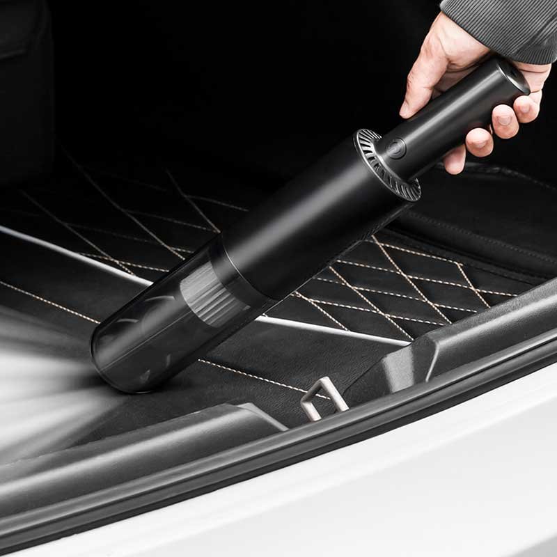 Tesla Model 3/Y Portable Car Vacuum, Cordless USB-Rechargeable (S, X, Cybertruck)
