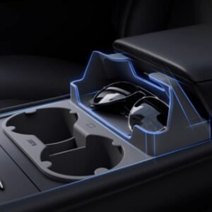 Tesla Model 3/Y Silicone Cup Holder Insert, Anti-Tip Stabilizer (Highland, Juniper)